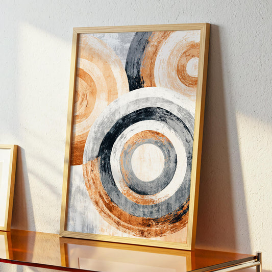Abstract Shape Art, Oil Painting Palette, Minimal Neutral Wall Decor, Boho, Japandi, Scandi, Calming Organic Look, Framed Or Unframed Print