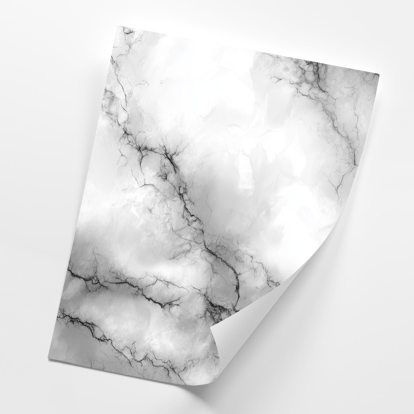 Stormcloud Marble – Grey and Black Abstract Clouded Stone Wall Art, Moody Neutral Decor Set of 3 Prints