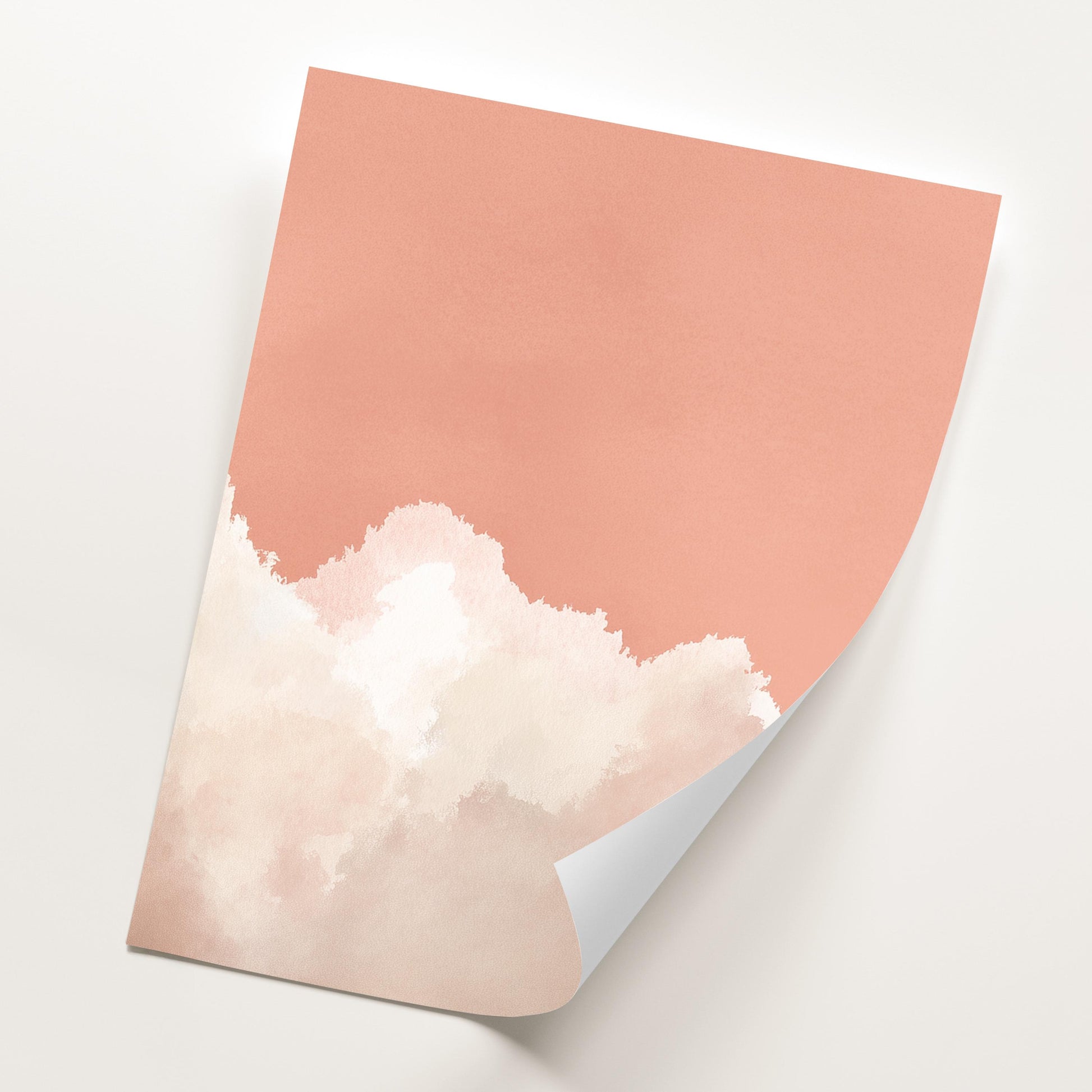 Set of 3 Prints · Pink Cloud Wall Art · Pastel Sky Triptych for Bedroom & Nursery · Minimalist Poster Set · Prints or Framed Prints