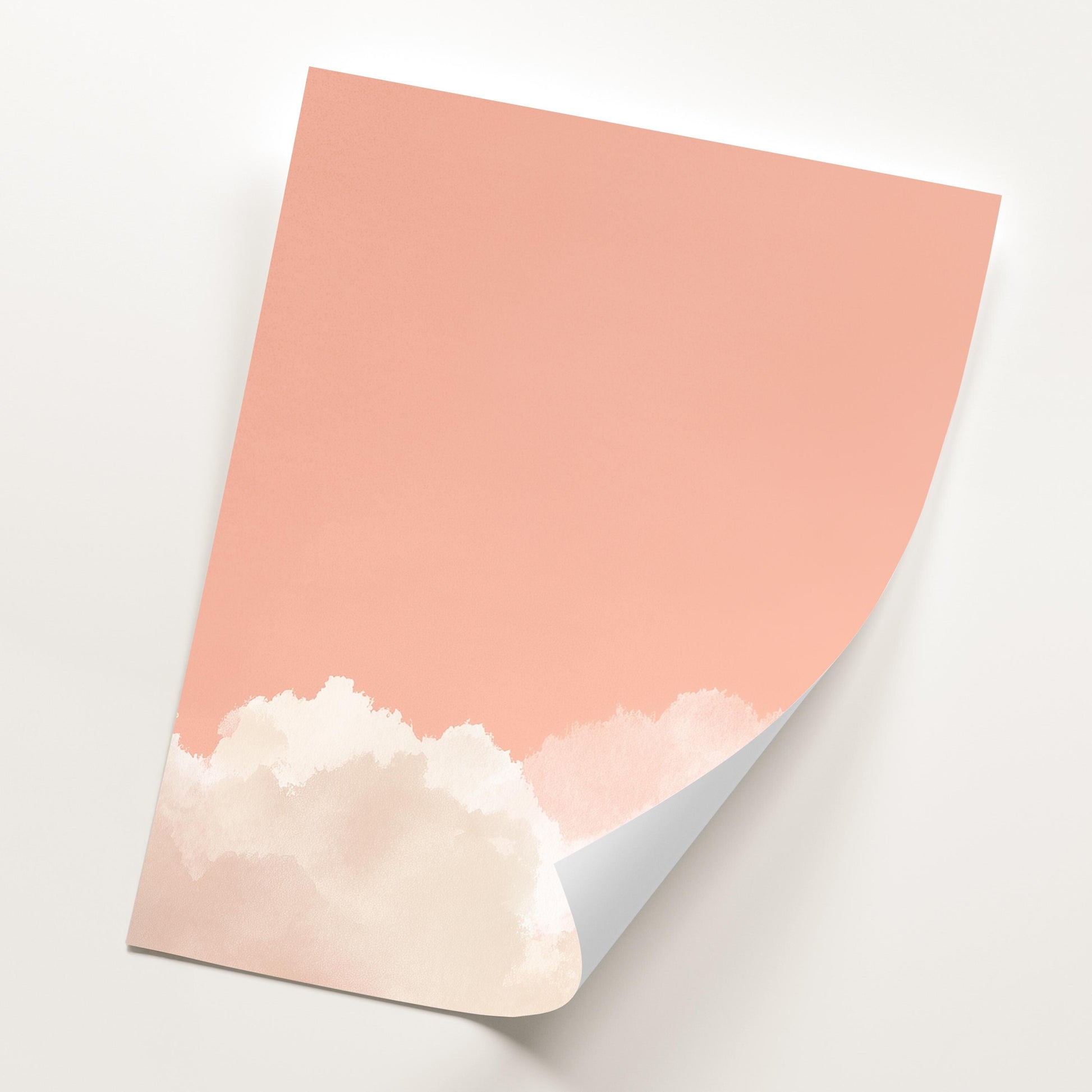Set of 3 Prints · Pink Cloud Wall Art · Pastel Sky Triptych for Bedroom & Nursery · Minimalist Poster Set · Prints or Framed Prints