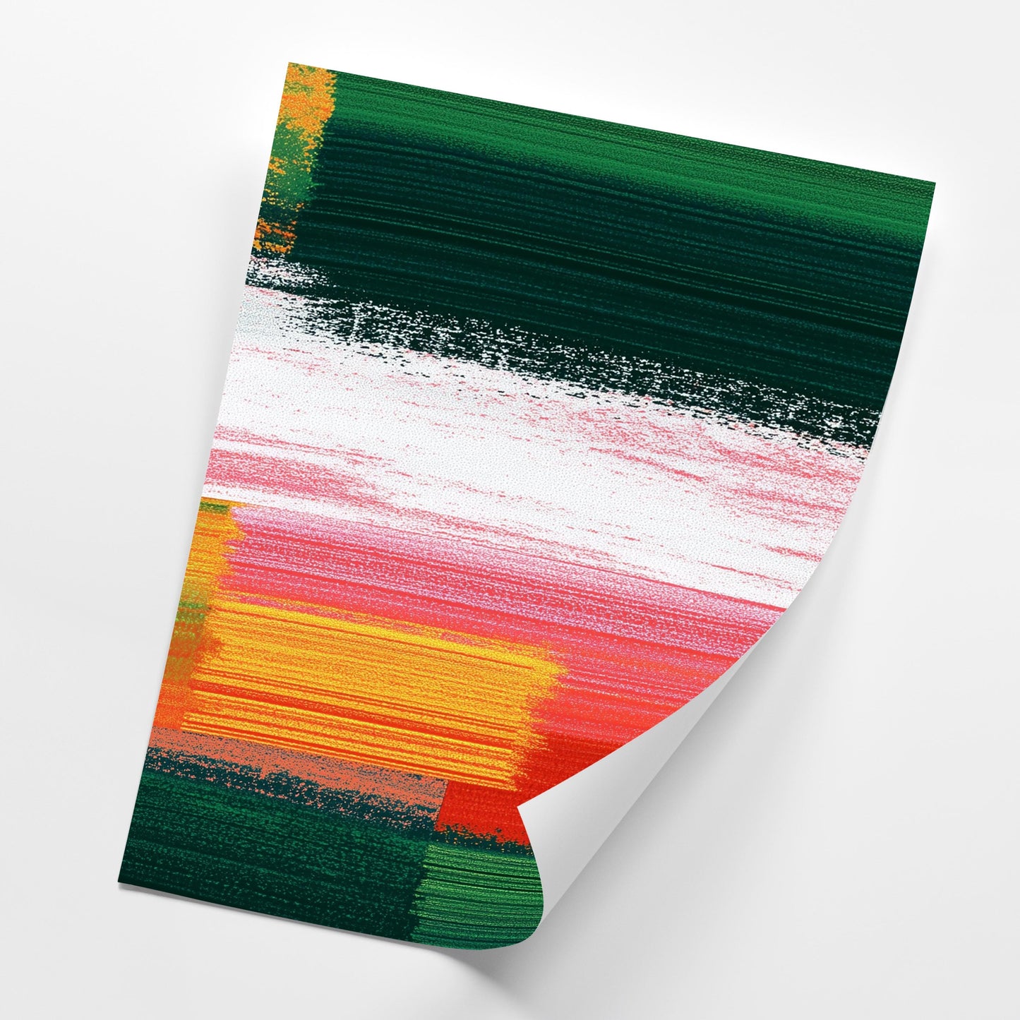 Colorful Abstract Triptych Wall Art Set of 3, Red Green Yellow Prints, Modern Statement Wall Decor, 3 Panel Artwork